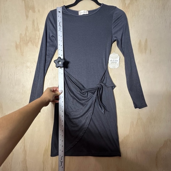 Altar'd State Tatia Ribbed Tie Front Dress - Picture 6 of 10